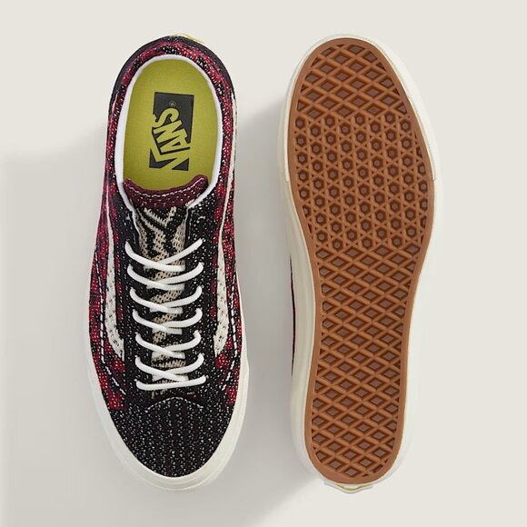 Vans Old Skool 36 LX Premium Skateboarding VN000EFKBRD Bordeaux Red MENS 10 NEW - Picture 13 of 16